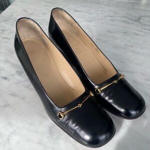 GUCCI Black Leather Pump